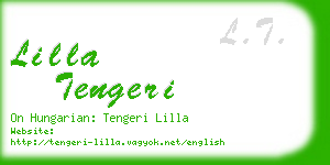 lilla tengeri business card